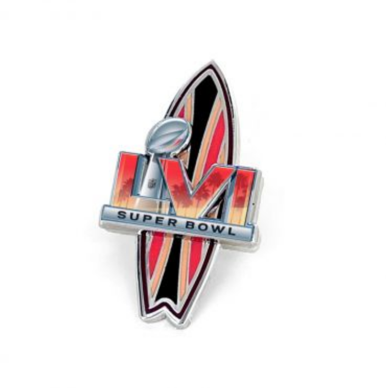 Wincraft Lapel Pin SBLVI in LA Standing Surfboard