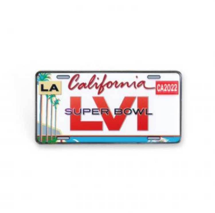 Wincraft Lapel Pin SBLVI in LA CA License Plate