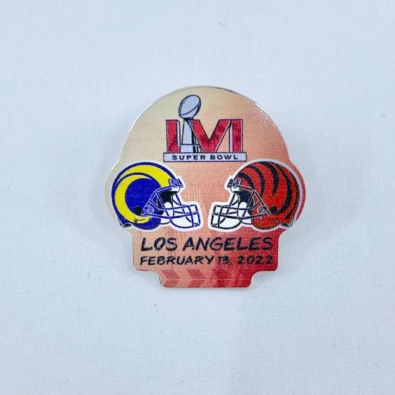 Los Angeles Rams Super Bowl LVI 56 Champions Rhinestone Lapel Pin