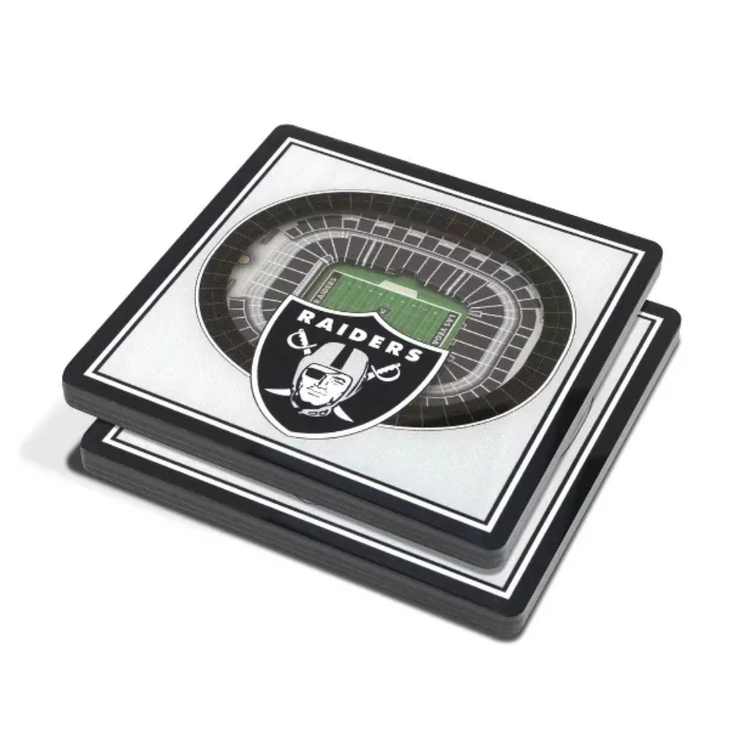 You The Fan Stadium View Coasters - Raiders