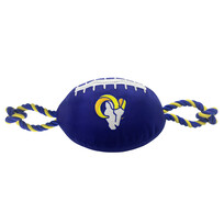 Pets First Football Rope Toy for Pets - Rams