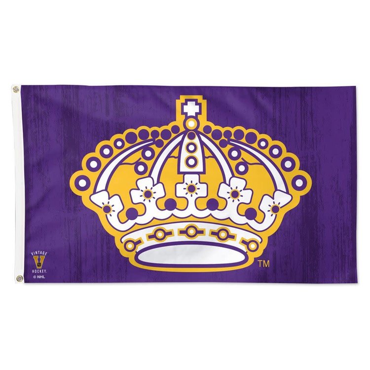 Wincraft NHL Los Angeles Kings Vintage Crown Deluxe 3'x5' Flag