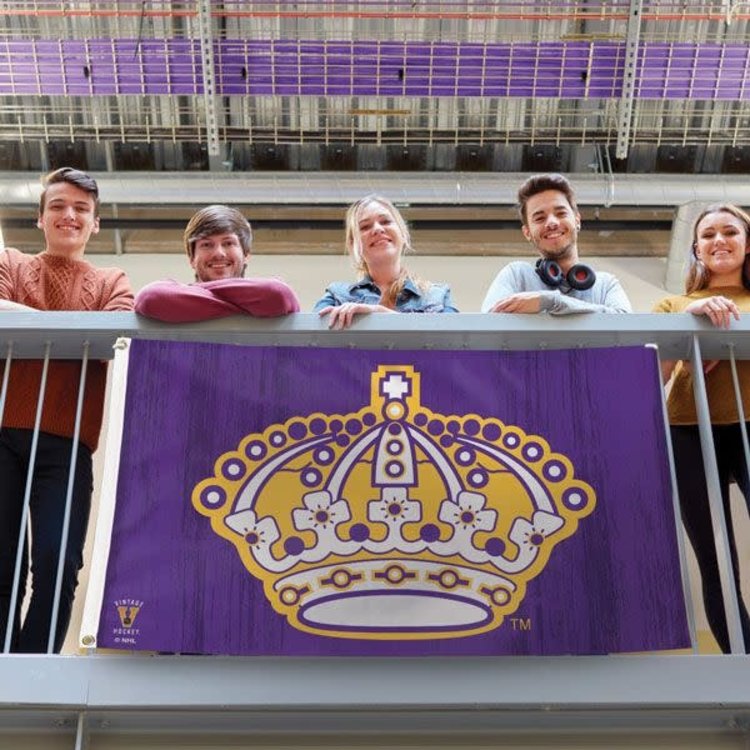 Wincraft NHL Los Angeles Kings Vintage Crown Deluxe 3'x5' Flag