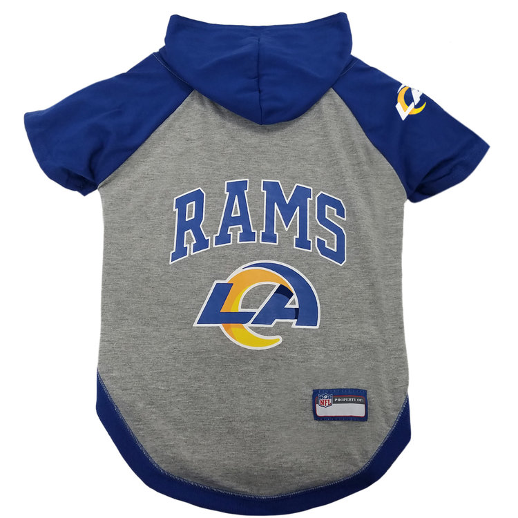 Pets First NFL Pet Hoodie Tee Shirt - Rams