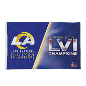 Los Angeles Rams Champions Flag Banner Super Bowl LVI 3x5 Premium