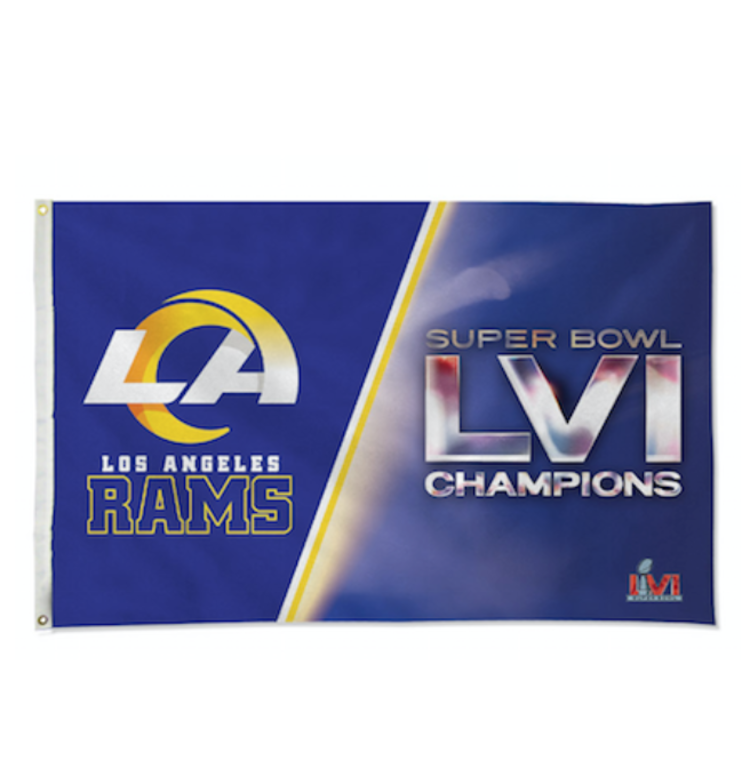 Rico Industries NFL Rams SB LVI Champs 3'x5' Flag
