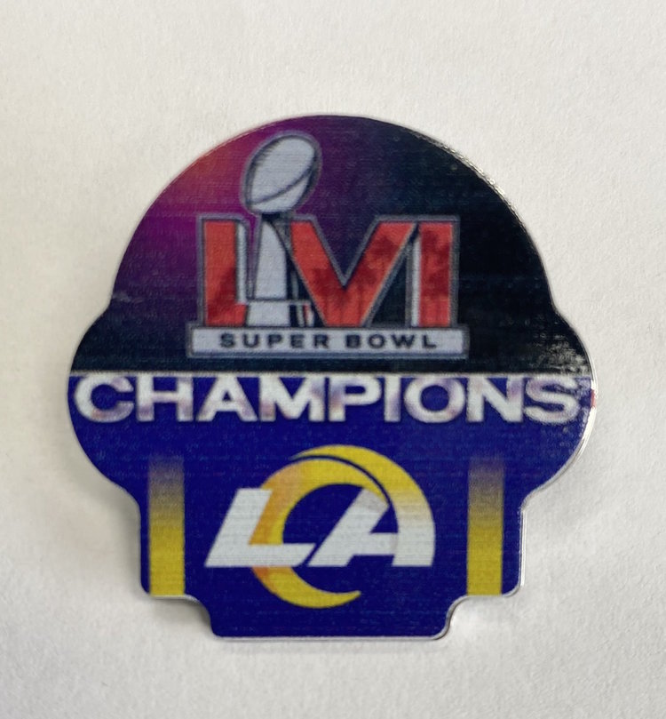 Aminco Lapel Pin Aminco NFL SBLVI Champions LA Rams