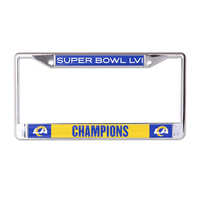Wincraft NFL LA Rams SBLVI Champs Chrome License Plate Frame