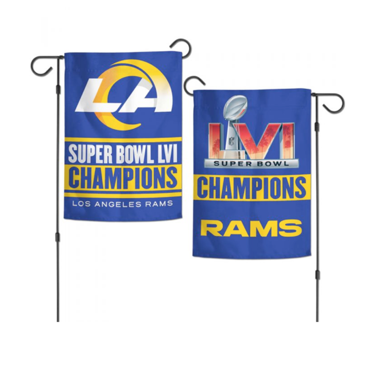 Wincraft NFL Rams SB LVI Champs Garden/Window Flag
