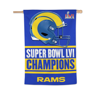 Wincraft NFL Rams SBLVI Champs Vertical Flag