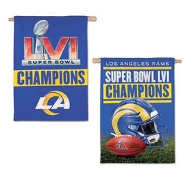 Los Angeles Rams Super Bowl LVI Car Flag - 11 x 14