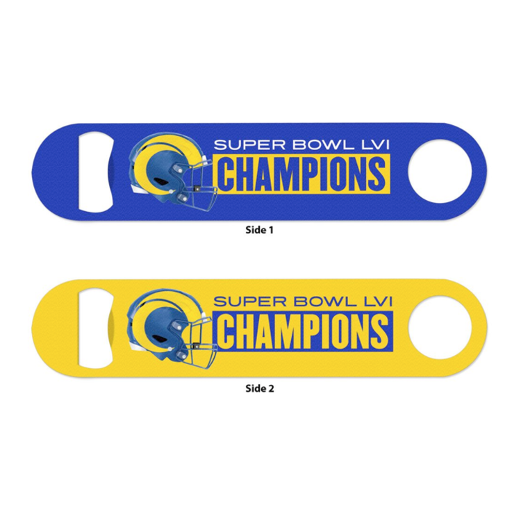 Wincraft Bottle Opener 2-Sided -  NFL LA Rams SBLVI Champions