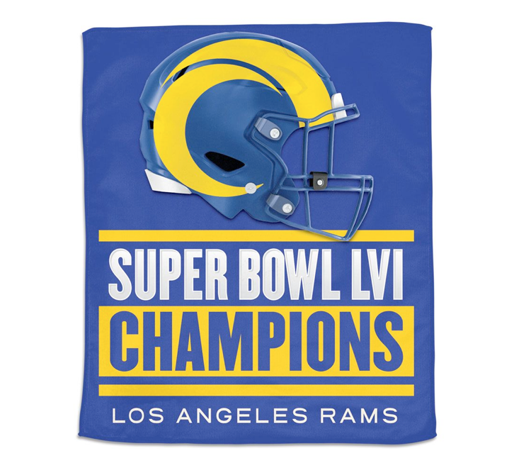 Wincraft NFL Rams SBLVI Champions 15x18 Rally Towel