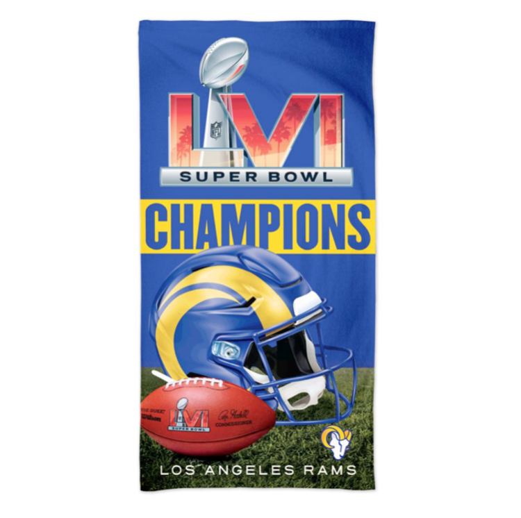 Wincraft LA Rams SBLVI Champs Beach Towel 30" x 60"