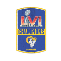 Wincraft NFL LA Rams SBLVI Champs Wood Sign