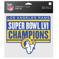 Wincraft Big Decal NFL Rams SBLVI Champions 8x8