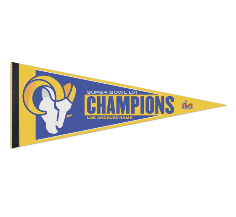 Wincraft Rams 12x30 SBLVI Champs Classic Pennant