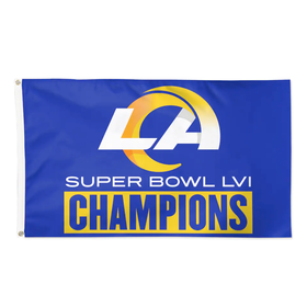 Los Angeles Rams Flag 2 Sided Super Bowl LVI Champions