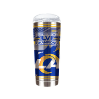Great American Products Rams SBLVI Champ 18oz Roadie Tumbler