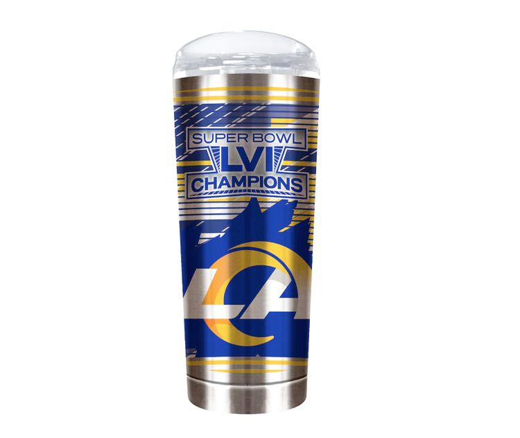 Great American Products Rams SBLVI Champ 18oz Roadie Tumbler