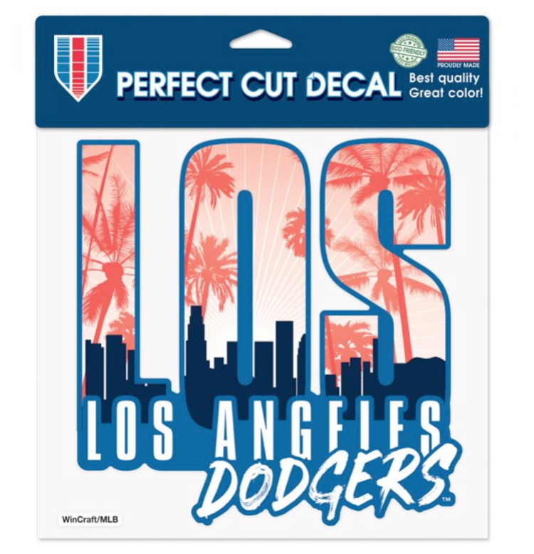 Wincraft Big Decal LA Dodgers Skyline 8"x8"
