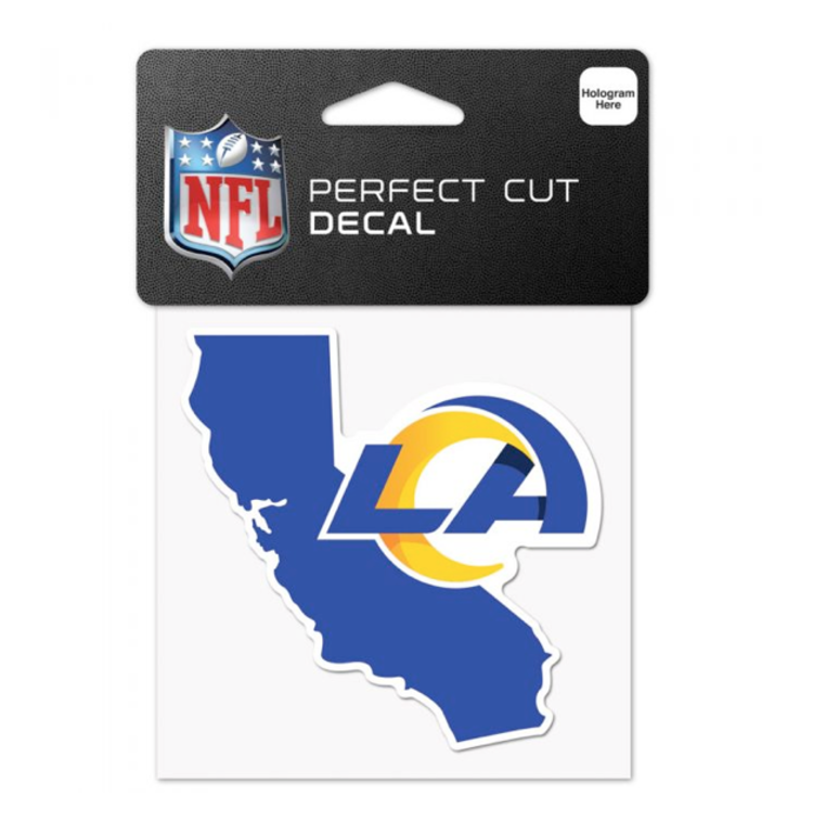 Wincraft Small Decal 4"x4" NFL LA Rams State