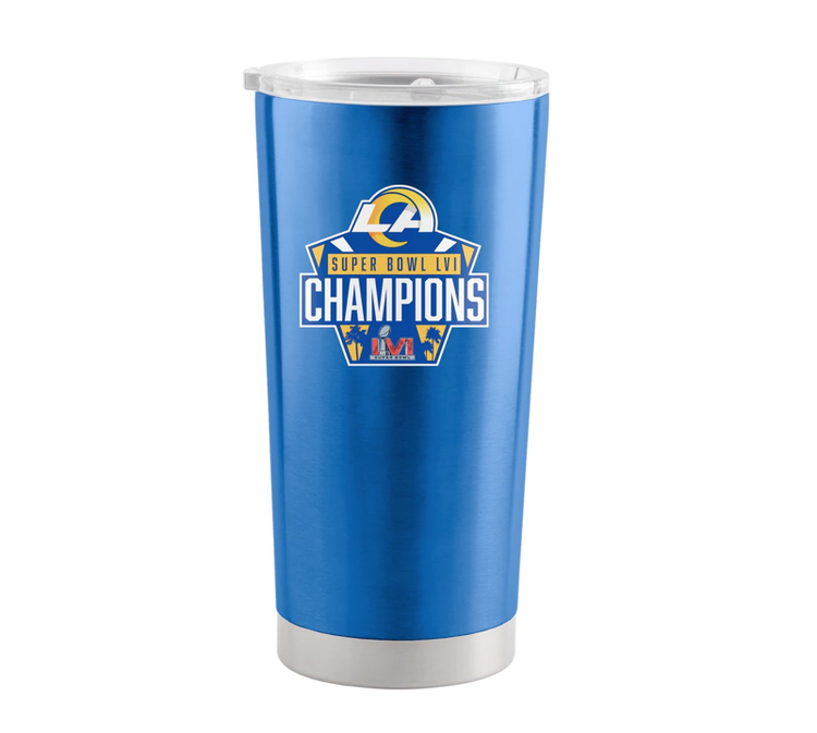 Logo Brands LA Rams SBLVI Champs 20 oz Stainless Tumbler