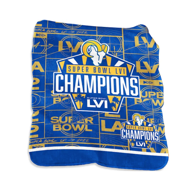 Logo Brands Rams SBLVI Silk Touch Throw Blanket 50x60
