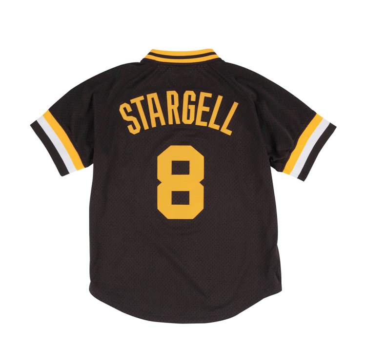 Mitchell and Ness MLB Pittsburgh Pirates Men's M&N 1982 Willie Stargell BP Jersey Black