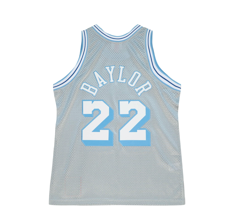 Mitchell and Ness LA Lakers Men's M&N 75th Silver Anniversary Elgin Baylor #22 Swingman Jersey