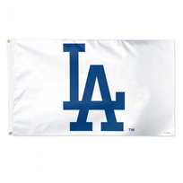 Wincraft MLB Los Angeles Dodgers LA Deluxe 3'x5' Flag White