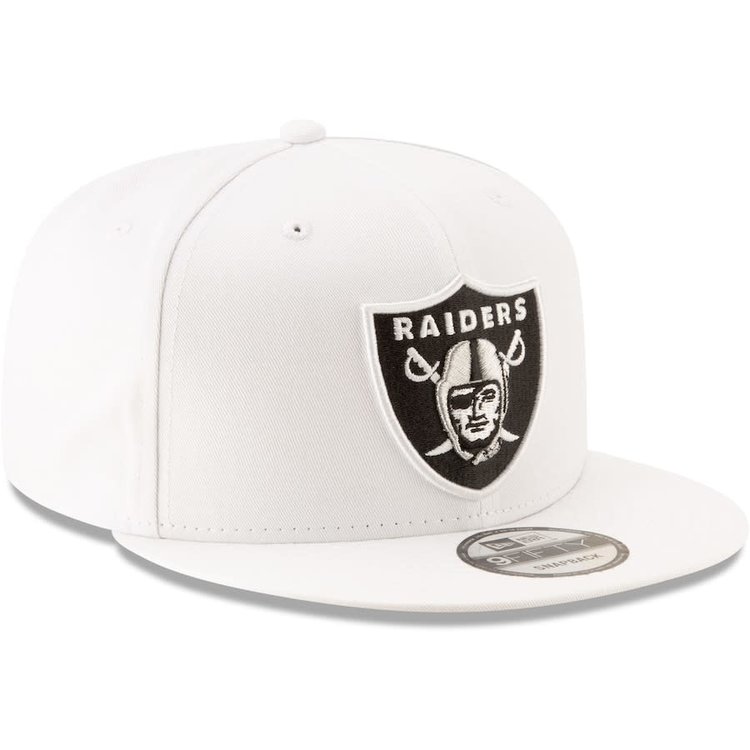New Era Raiders White Team Shield Snapback 950