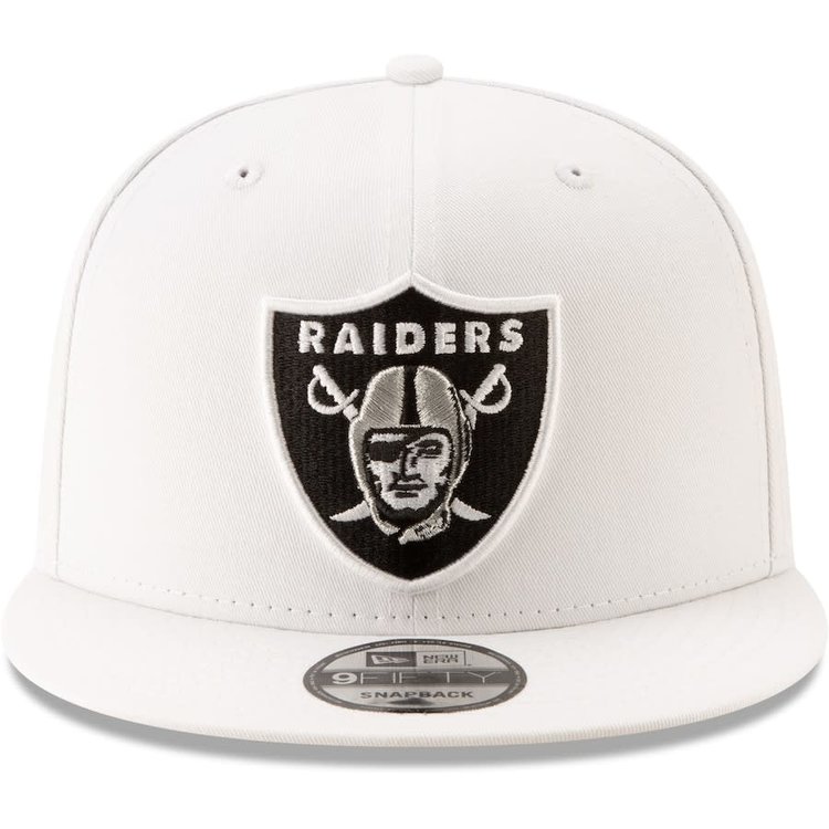 New Era Raiders White Team Shield Snapback 950