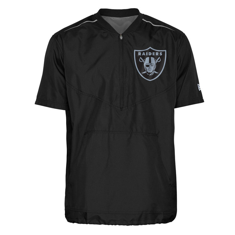 New Era Raiders NE M 1/4 Zip Short Sleeve Jacket