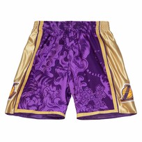 Mitchell and Ness Lakers M&N Men's NBA CNY 4.0 Swingman Purple Shorts