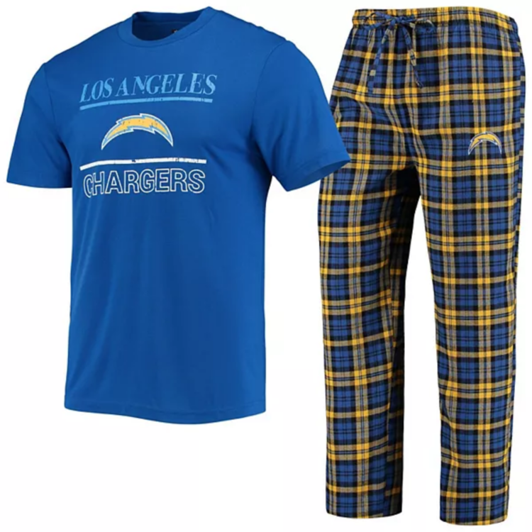 Concepts Sport Chargers M Lodge Pajama Set