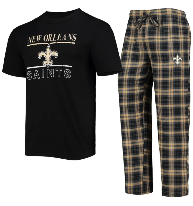 Concepts Sport Saints M Lodge Pajama Set