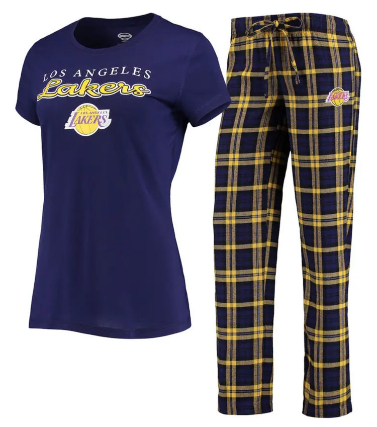 Concepts Sport Lakers W Lodge Pajama Set