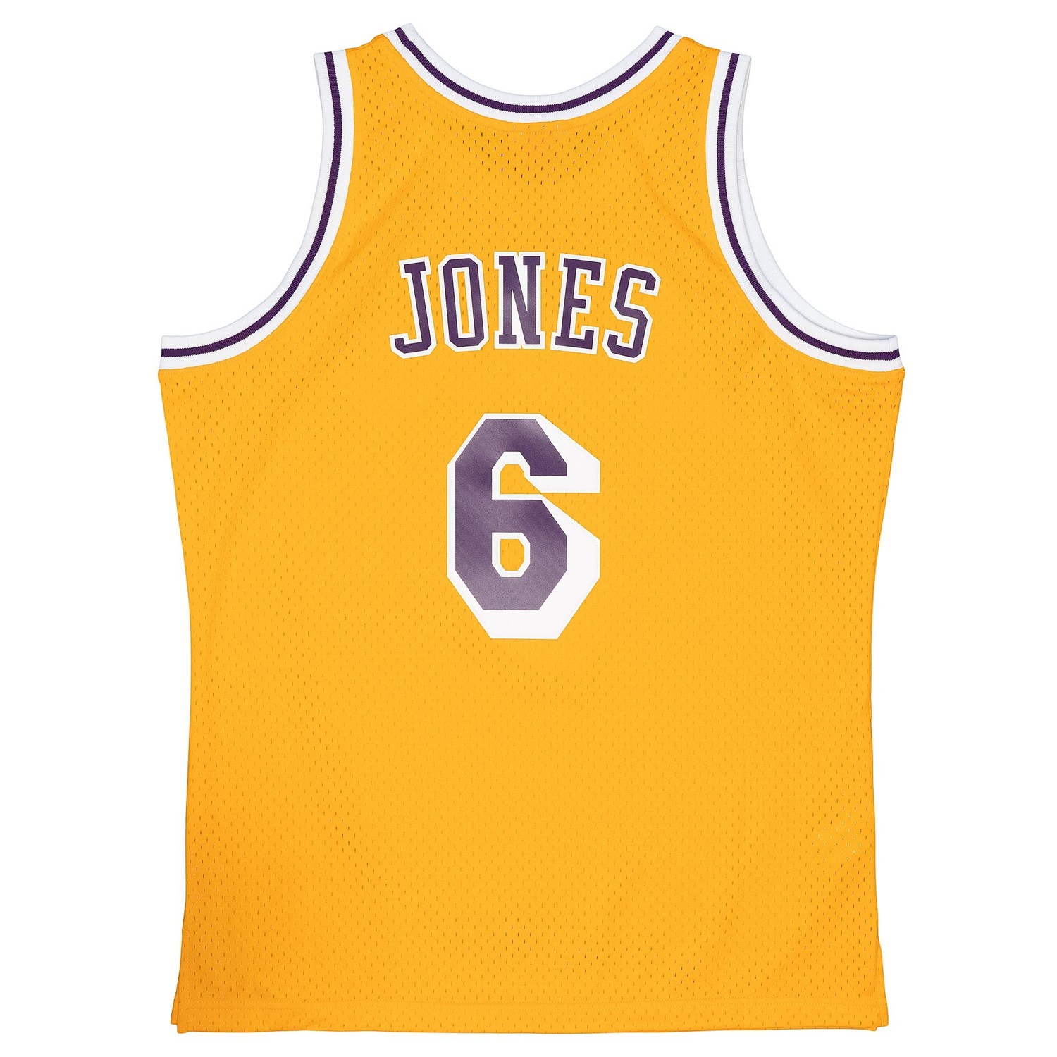 Mitchell and Ness LA Lakers M&N Men's 1996 Eddie Jones #6 Swingman Jersey  Gold