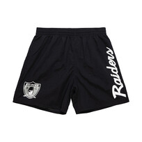Mitchell and Ness Raiders M&N Men's Team Essentials Nylon Shorts Black
