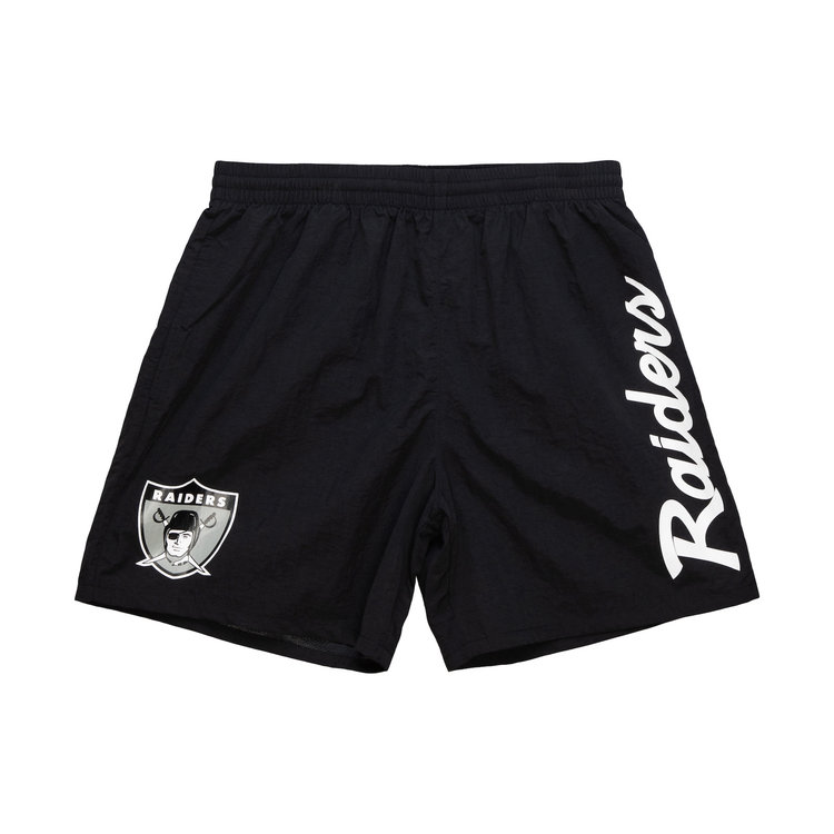 Mitchell and Ness Raiders M&N Men's Team Essentials Nylon Shorts Black