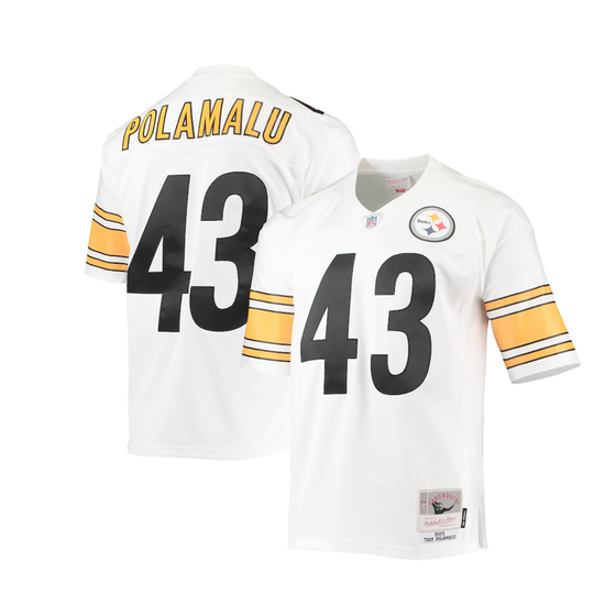 Reebok, Shirts, Reebok Nfl 75th Season Pittsburgh Steelers Troy Polamalu 43  Jersey Size 5