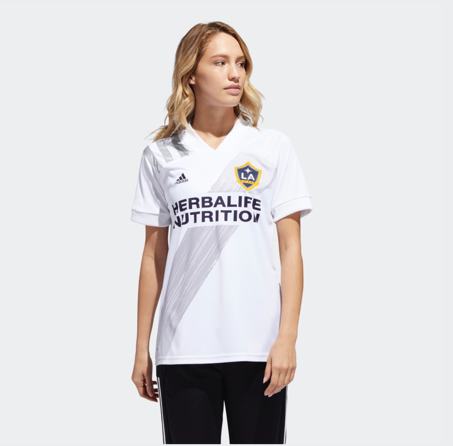 LA Galaxy Womens 20 White Replica Jersey - The Locker Room of Downey