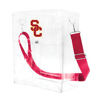 Little Earth NCAA Clear Ticket Satchel USC Trojans