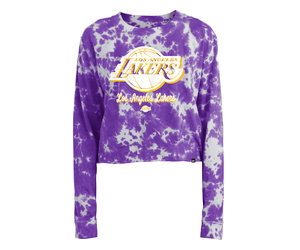 LA Lakers W NE Purple Space Dye 1/4 Zip L/S - The Locker Room of Downey
