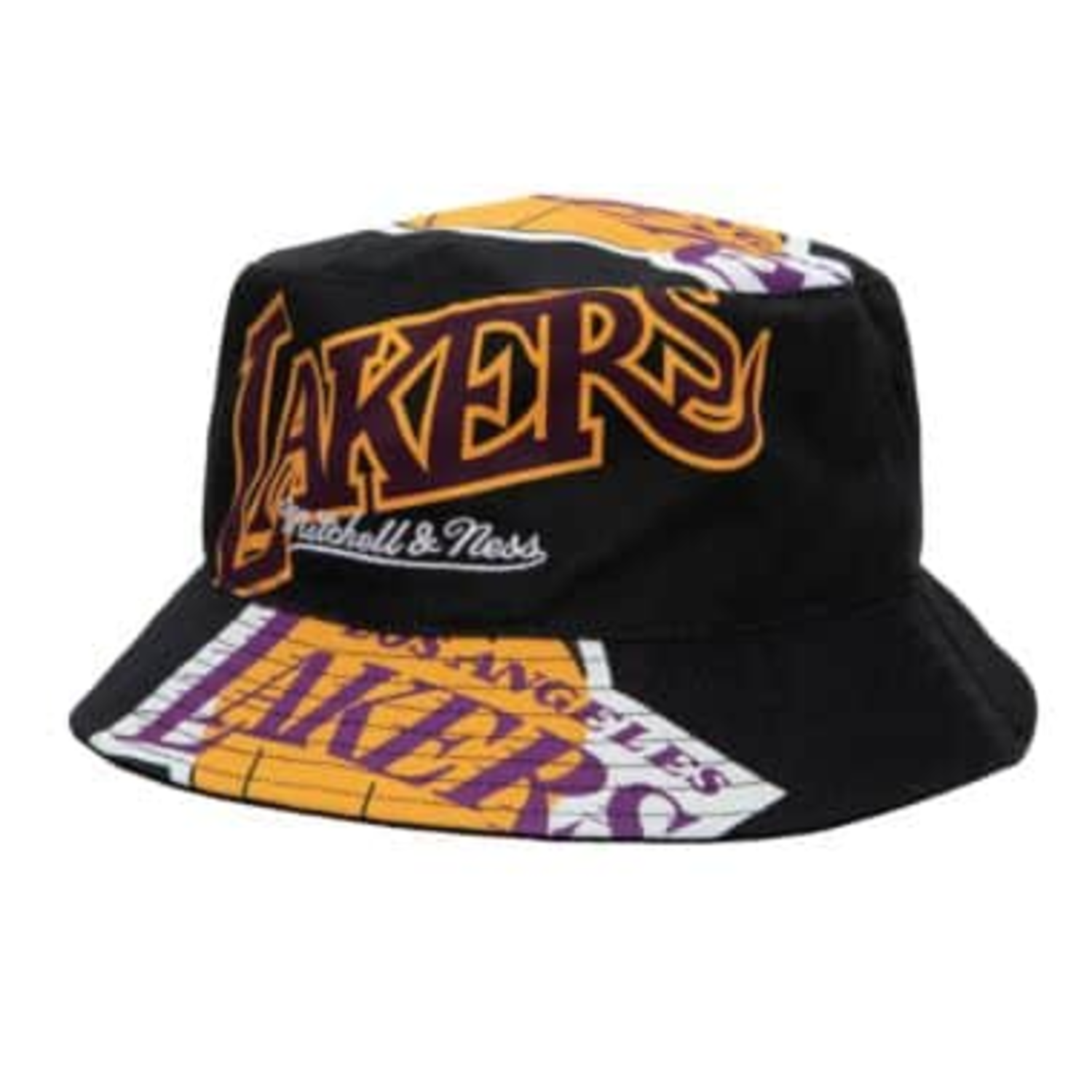 Los Angeles Lakers M&N HWC Cut Up Bucket Hat - The Locker Room of