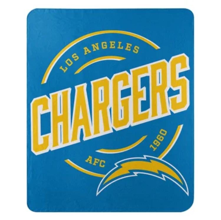 Northwest Chargers Campaign Fleece Throw Blanket 50x60