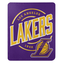 Northwest Lakers Campaign Fleece Throw Blanket 50x60