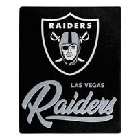 Northwest Raiders Signature Plush Raschel Throw Blanket 50x60