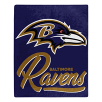 Northwest Ravens Signature Plush Raschel Throw Blanket 50x60